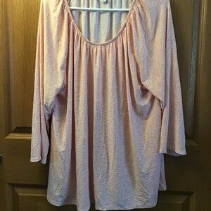 Croft & Barrow Orange with White Flowers Blouse